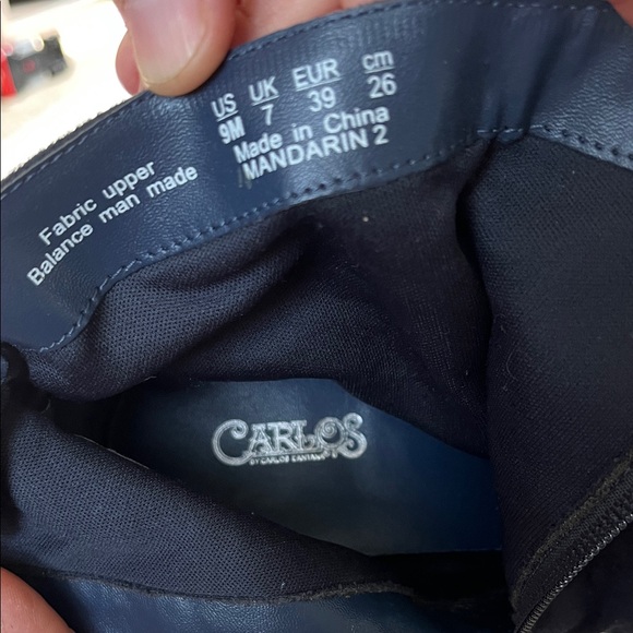 Carlos Santana  Navy Blue Ankle Boots - Picture 5 of 6